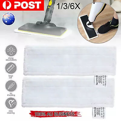 1/3/6PCS Steam Cleaner Pads For KARCHER SC2 SC3 SC4 SC5 Mop Cleaning Cloth Floor • $9.76