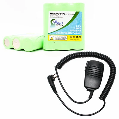 $32.99 • Buy 2 Pack Battery & Shoulder Speaker Mic For Motorola MU21CV, MU11C