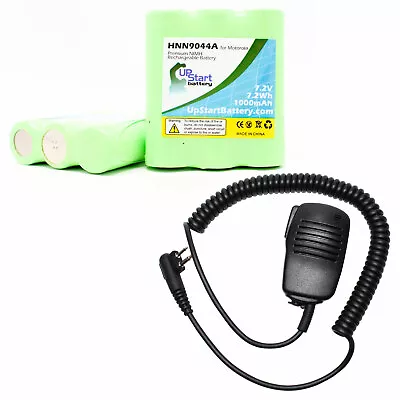 2 Pack Battery & Shoulder Speaker Mic For Motorola MU21CV MU11C • $32.99