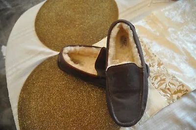 UGG Mens Ascot Brown Moccasin Slippers  Driving Shoes Size 12 #5379 • $30
