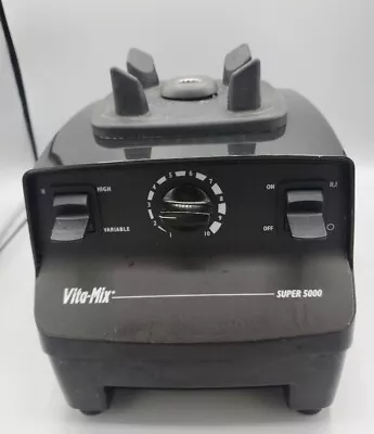 Vitamix 5000 Total Nutrition Center Blender VM0103 Base Only Tested Works Black • $74.80