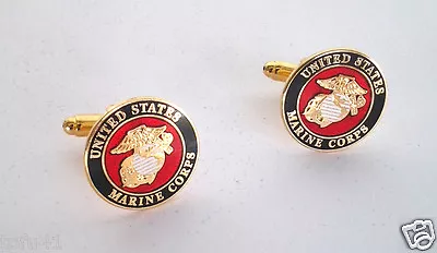 UNITED STATES MARINE CORPS CUFF LINKS Military 14771-C HO • $15.19