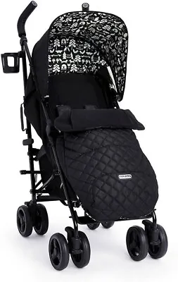 Cosatto Supa 3 Pushchair In Silhouette With Footmuff And Raincover Birth To 25kg • £179.95