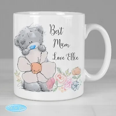 Personalised Me To You Floral Mug - Mother's Day Birthday Gift Mum Nanny Mother • £13.99