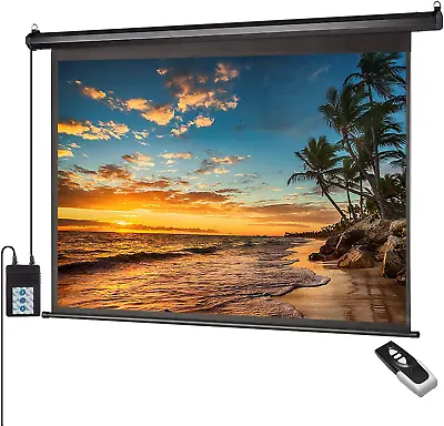 Auto Motorized Projector Screen With Remote Control 120 Inch 4:3 Aspect Rat... • $186.65