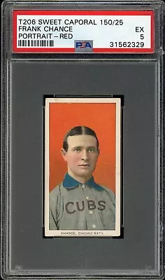 1909-1911 T206 Frank Chance Red Portrait HOF Chicago Cubs PSA 5 EX PWCC-A • $1875