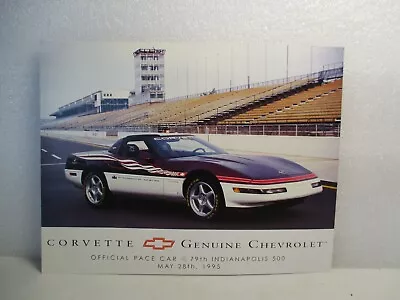 $8.99 • Buy 1995 Corvette Indy 500 Vintage GM Cars Parts Dealer Brochure Racing Auto Chevy