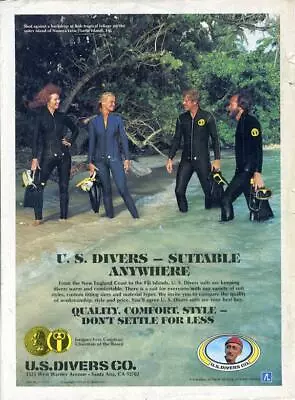 1979 U.S.Divers PRINT AD Scuba Diver His And Her Wet Suits • $16.99