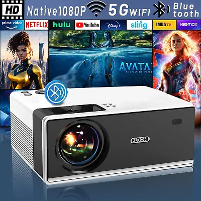 LED Projector 4K Movie Smart 4K Projector 5G WiFi Bluetooth 1080P Native Speaker • $119.99