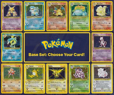 1999 Pokemon Base Set: Choose Your Card! All Cards Available - 100% Authentic • $49.95