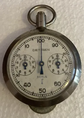 Vtg Dietzgen Opisometer Swiss Map Measuring Tool Feet Inches Pocket Watch Size • $19.95