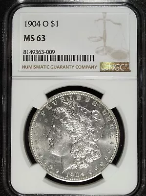 1904 O NGC MS 63 Morgan Silver Dollar ☆☆ Great Collectible ☆☆ 009 • $79.89