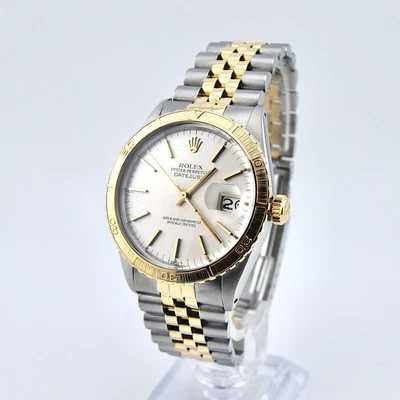 £4995 • Buy Rolex Datejust Turnograph 16253 Thunderbird Silver Baton Dial 1979