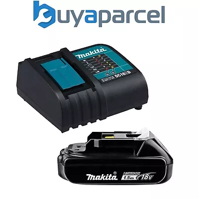 Makita BL1815N Lithium Ion 1.5ah Battery + DC18SD 9.6-18v 30 Minute Fast Charger • £55.99