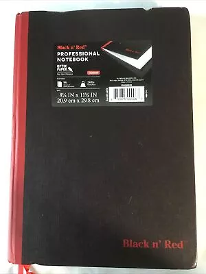 Black N Red Professional Notebook 96 Pages 24lb White Paper Case Bound 77A • $14