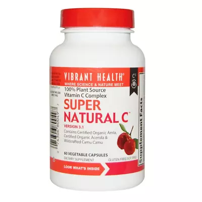 Vibrant Health Super Natural C 60 VegCaps Version 3.2 • $20