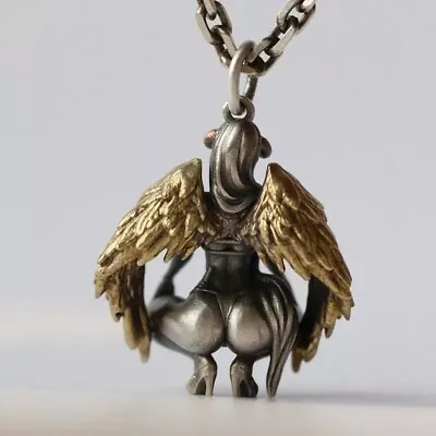 Men's Stainless Steel Devil Angel Necklace Pendant Jewelry Fashion • $9.99