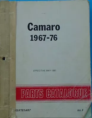 1967-76 Camaro Parts Catalog • $159.95