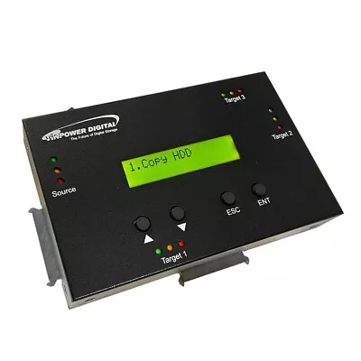 Vinpower 1 To 3 Standalone SATA Hard Drive HDD SSD Duplicator HDDMINIDUP-3 • $229