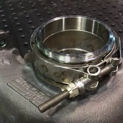 $49.99 • Buy V-Band Clamp & 304 Stainless Flange Kit  For Precision Turbo T3 Vband Stepped