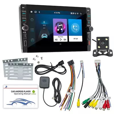 2 Din Car Radios GPS Navigation Carplay Stereo Touch Screen Player With Camera • $204.66
