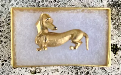 Signed And Numbered Dachshund  Dog Brooch Marcel  Boucher Gold Paris Vintage Est • £48.18