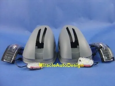 2 Arrow Led Unpainted Mirror Covers For 2002-2006 Mercedes Benz W211 E-class • $185.93