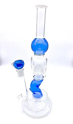 $129.99 • Buy Collectible 16” Inch Thick Heavy Glass Pipe W/ Tree Prec Water Bong  White