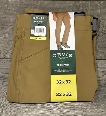 ORVIS Classic Collection Lightweight Cargo Zippered Tech Pants Mens Sz 32X32 New • $24.99