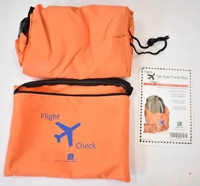 Alnoor Car Seat Travel Bag & Carrier Bright Orange Storage Double Backpack • £19.27