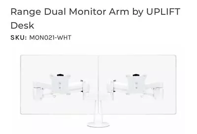 $78.88 • Buy Range Dual Monitor Arm Bracket Mount For DELL HP ACER ASUS VESA By UPLIFT Desk 