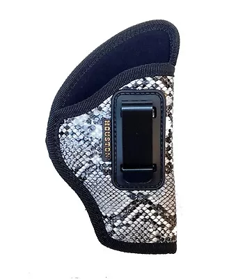 SNAKE SKIN IWB Soft Leather Holster Houston -You'll Forget It's On! Choose Model • $23.95