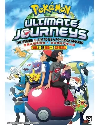 POKEMON Ultimate Journeys The Series+Aim To Be A Pokemon Master Vol.1-57 END USA • $25.55