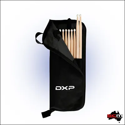 5 X Pairs 5A Nylon Tipped Drum Sticks With Drum Stick Bag  • $39.99