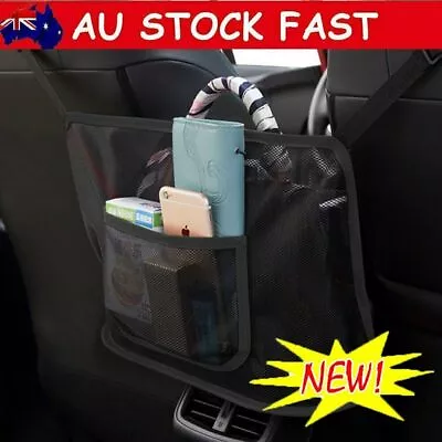 Advanced Car Net Pocket Handbag Holder Organizer Seat Side Storage Mesh Net A • $8.36