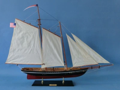 $124.99 • Buy The America Sailboat America's Cup Yacht Wooden Model 35  Fully Built Boat New
