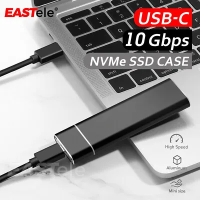 $25.75 • Buy M.2 NVMe SSD External Enclosure Storage Case Box Drive USB-C Type-C To USB 3.2