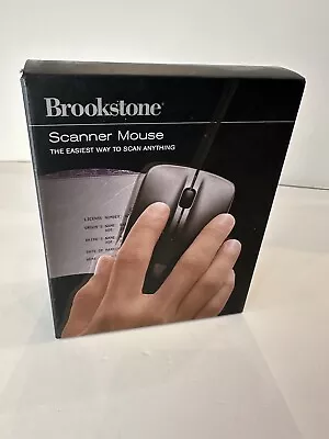 New Open Box Brookstone Scanner Mouse USB Scans Documents Photos Receipts  • $12.99