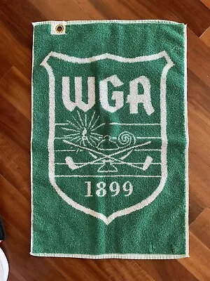 Vintage WGA Martex Golf Towel Green White • $9.95