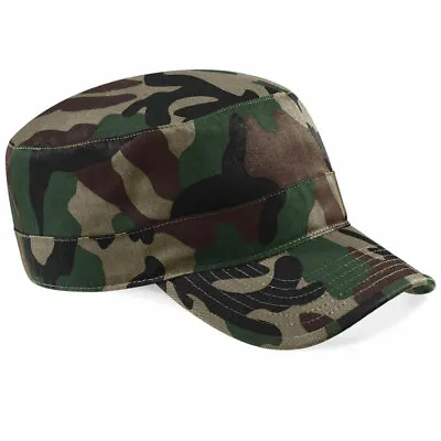 Adults Military Cap Camouflage Beechfield Army Peak Hat Baseball Camo Urban • £5.95