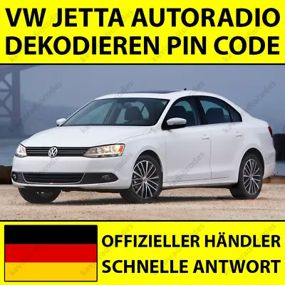 ✅volkswagen Jetta Car Radio Decode Pin Code For All Models Rns Rcd Mfd✅ • $5.34