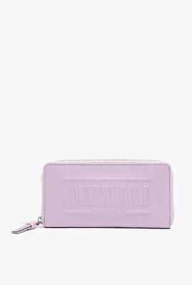 COUNTRY ROAD HERITAGE LEATHER ZIP  WALLET  In Lilac RRP$129 • $89