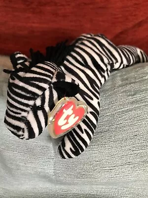 Vintage Rare TY Beanie Baby 3rd/2nd Gen Ziggy The Zebra With Tags • £38