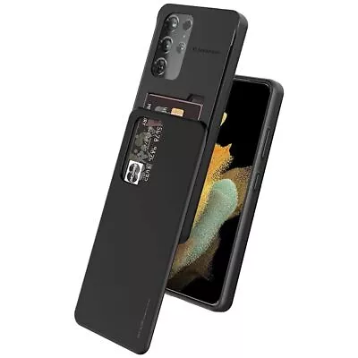 $12.99 • Buy For Samsung Galaxy S8+ S23 Ultra S22 Plus S21 Protective Slide Card Holder Case