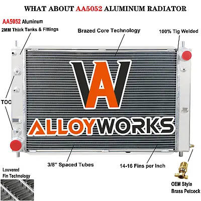 3 Row Aluminum Radiator For 1997-2004 99 2002 Ford Mustang GT SVT Cobra 4.6L V8 • $299