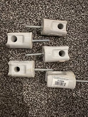 Lot Of 5 FI-SHOCK MP-1933 Wood Post Electric Fence Small Screw In Insulator • $9.99