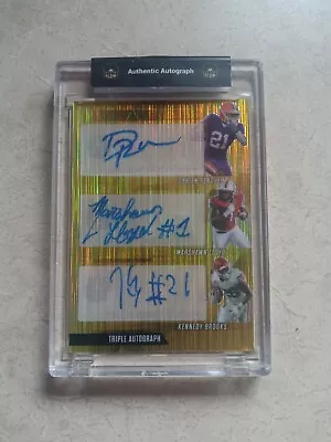 2022 Super Glow Gold Darien Rencher Marshawn LLoyd Kennedy Brooks Auto 15/25 • $20