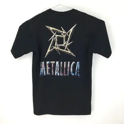 Metallica Ninja Star Load Giant Tag Double Sided Graphic T-Shirt Black Mens XL • $74.99