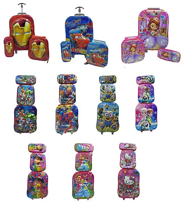 £28.99 • Buy Kids 3 Pcs Set Bag Rucksack Trolley Travel Pencil Case Hand Luggage Cabin 