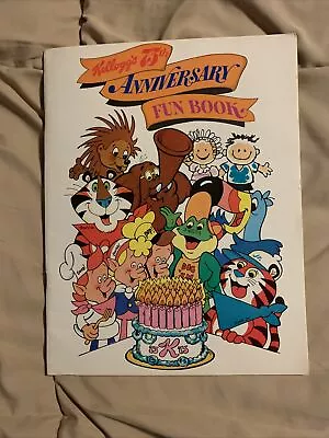 Vintage Kellogg's 75th Anniversary Fun Book 1980 UNUSED Tony The Tiger  • $9.99